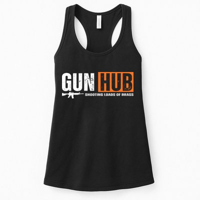 Gun Hub Shooting Loads Of Brass Womens Tank Top