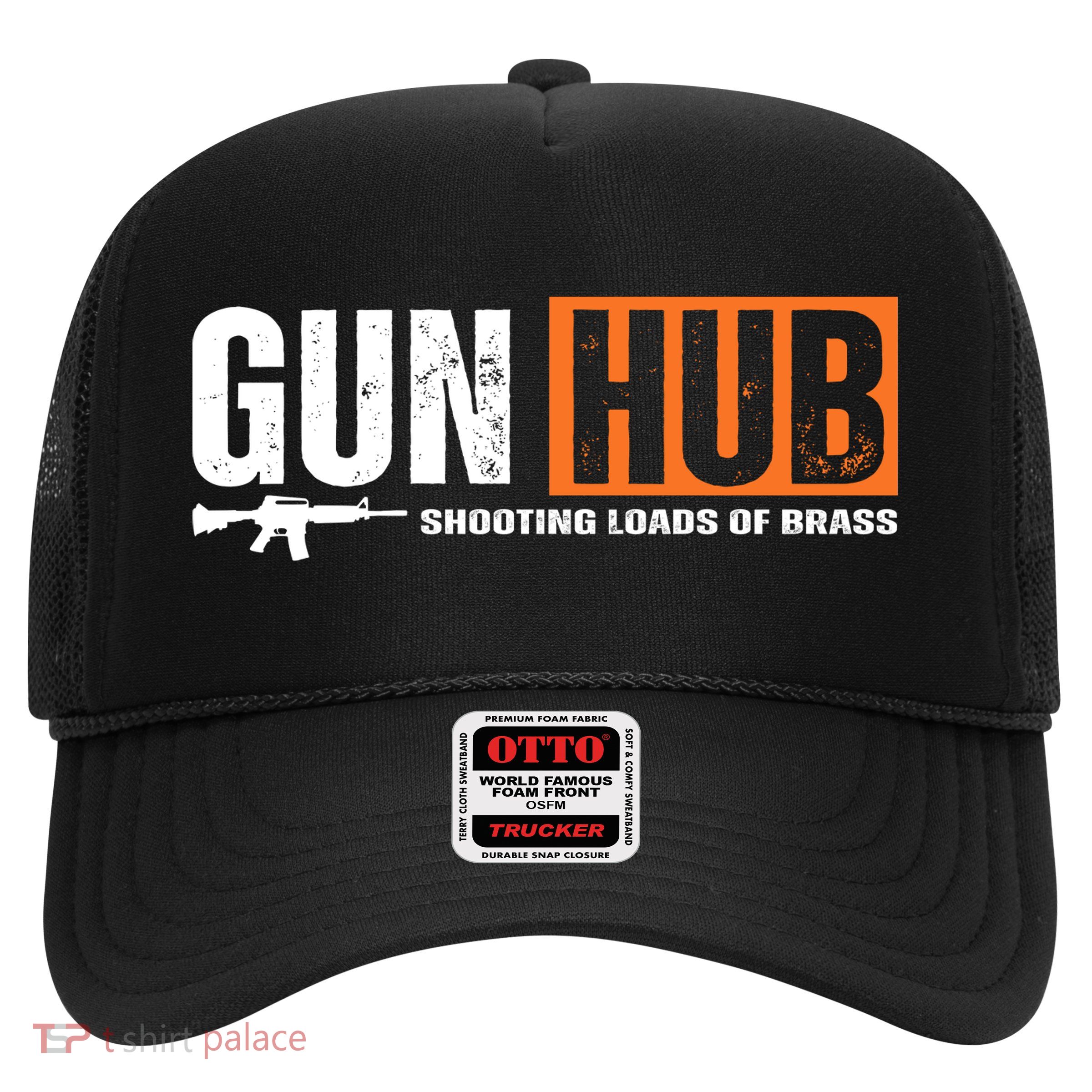 Gun Hub Shooting Loads Of Brass Trucker Hat