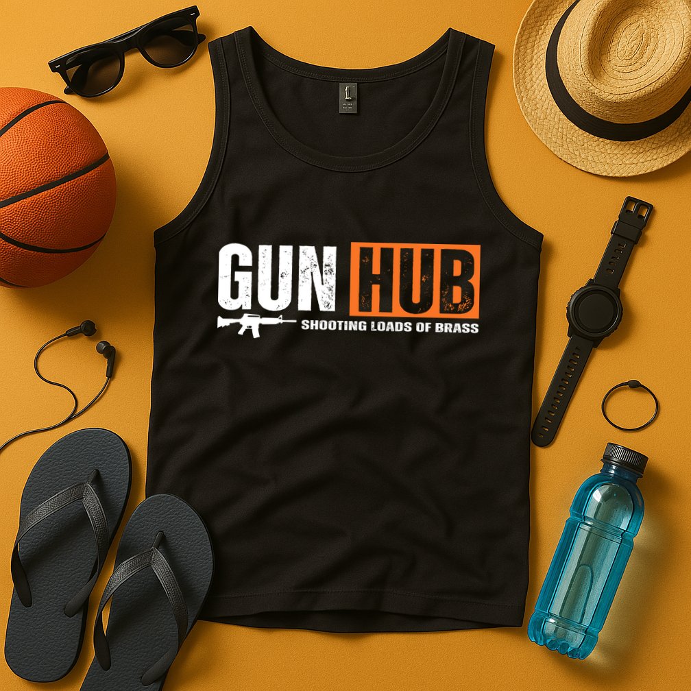 Gun Hub Shooting Loads Of Brass Tank Top