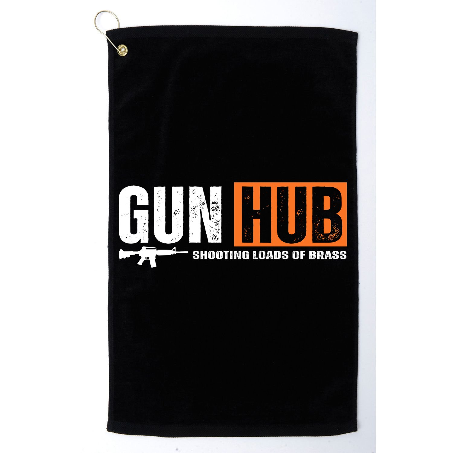 Gun Hub Shooting Loads Of Brass Golf Towel