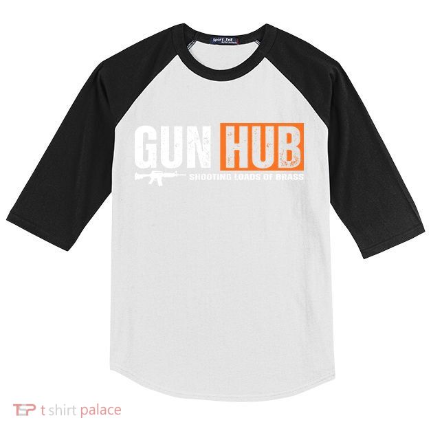 Gun Hub Shooting Loads Of Brass Kids Colorblock Raglan Jersey