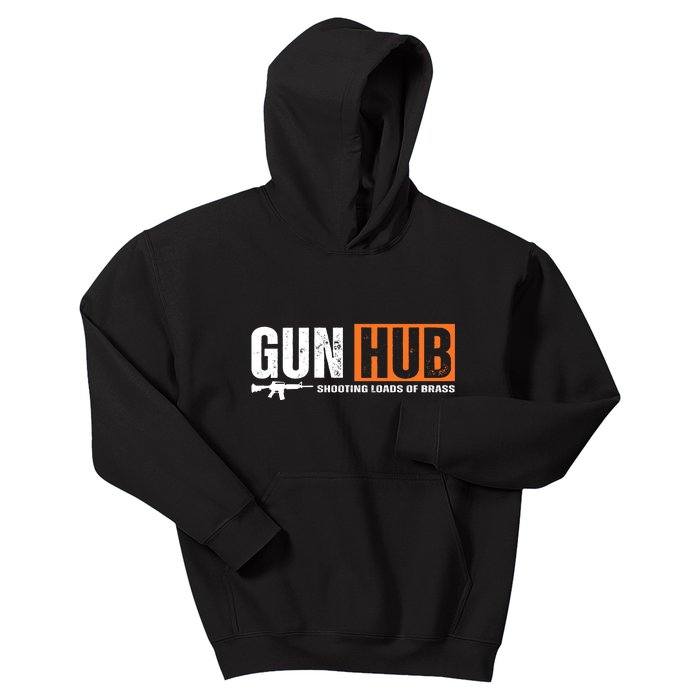 Gun Hub Shooting Loads Of Brass Kids Hoodie