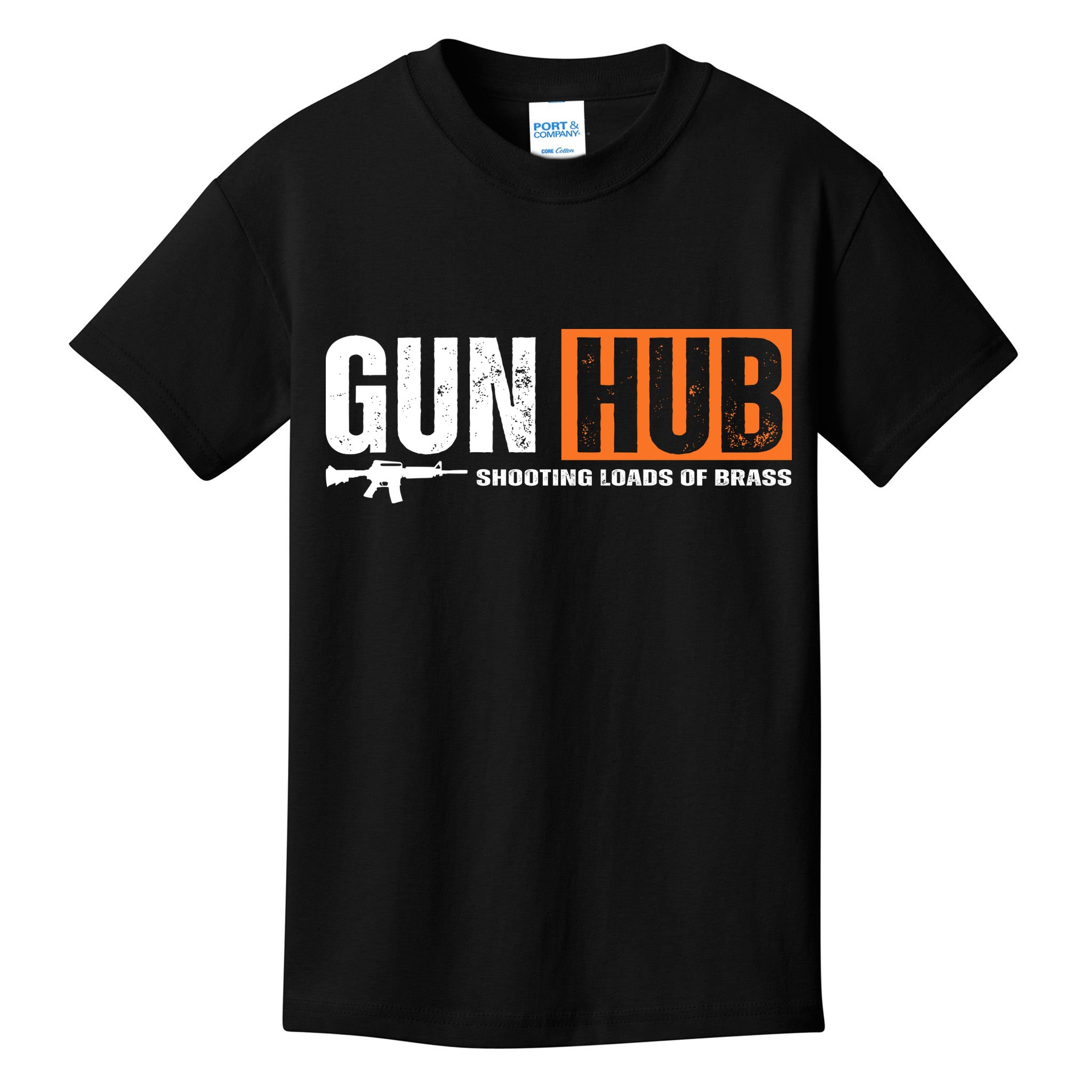 Gun Hub Shooting Loads Of Brass Kids T-Shirt