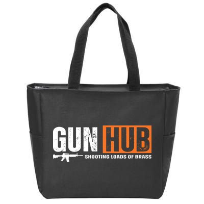 Gun Hub Shooting Loads Of Brass Zip Tote Bag