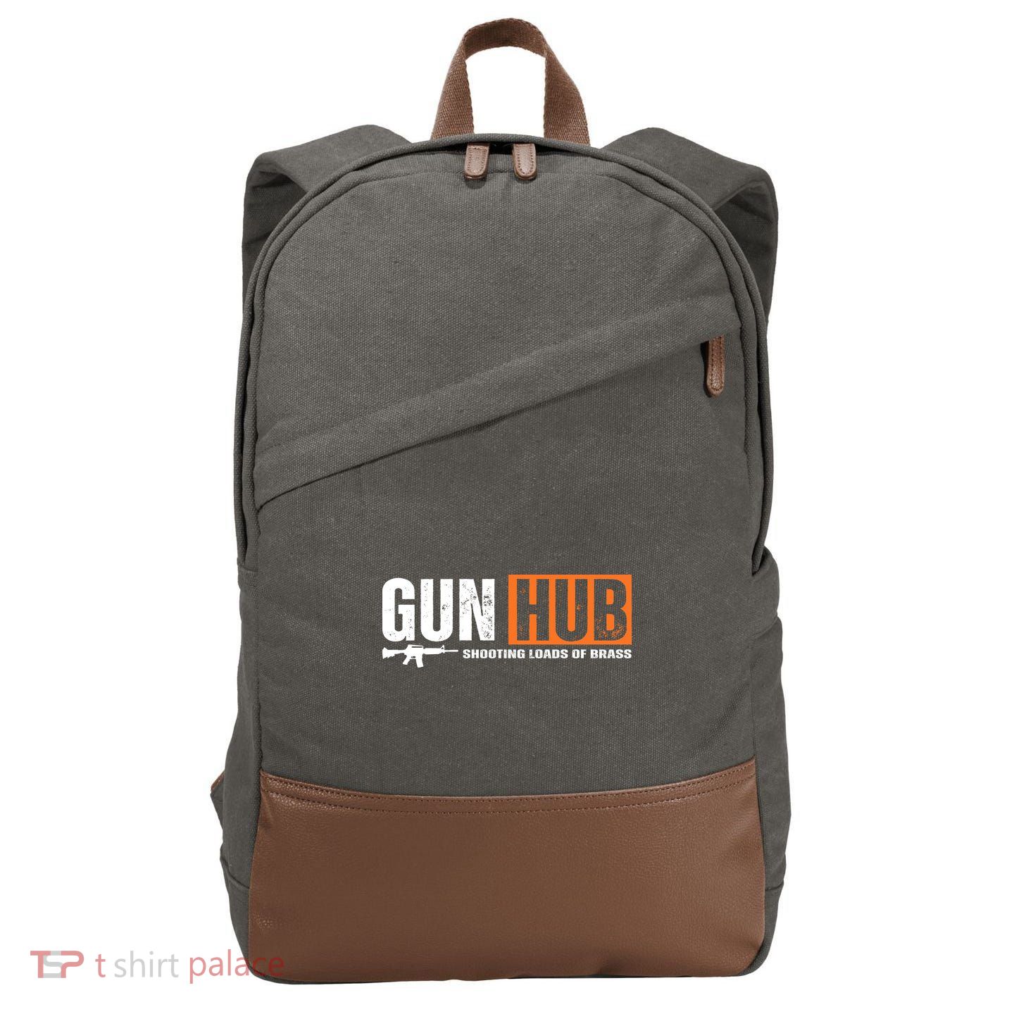 Gun Hub Shooting Loads Of Brass Cotton Canvas Backpack