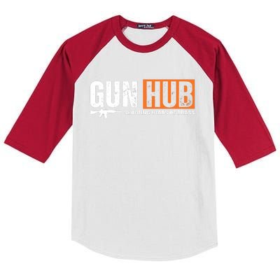 Gun Hub Shooting Loads Of Brass Kids Colorblock Raglan Jersey