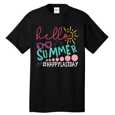 Graduation Hello Summer Happy Last Day Funny Hello Pool Tall T-Shirt