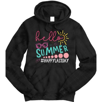 Graduation Hello Summer Happy Last Day Funny Hello Pool Tie Dye Hoodie