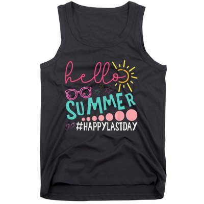 Graduation Hello Summer Happy Last Day Funny Hello Pool Tank Top