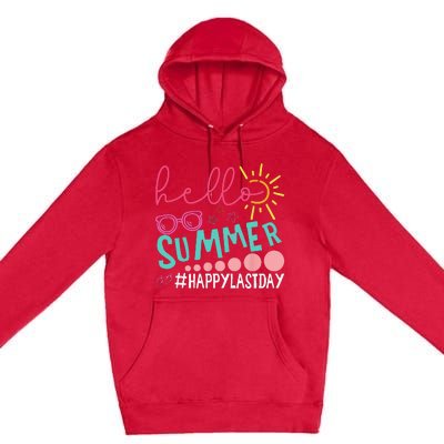 Graduation Hello Summer Happy Last Day Funny Hello Pool Premium Pullover Hoodie