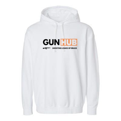 Gun Hub Shooting Loads Of Brass Garment-Dyed Fleece Hoodie