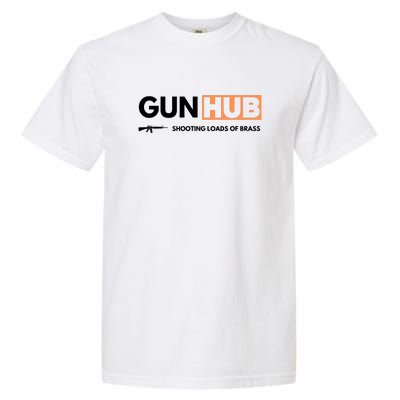 Gun Hub Shooting Loads Of Brass Garment-Dyed Heavyweight T-Shirt