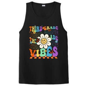 Groovy Hippie Smile Third Grade Vibes Back To School Gift PosiCharge Competitor Tank