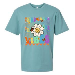 Groovy Hippie Smile Third Grade Vibes Back To School Gift Sueded Cloud Jersey T-Shirt