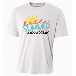 Graduation Hello Summer Happy Last Day Teacher Cooling Performance Crew T-Shirt