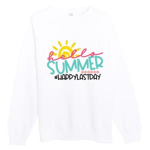 Graduation Hello Summer Happy Last Day Teacher Premium Crewneck Sweatshirt