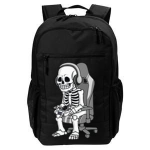 Gaming Halloween Skeleton Scary Gamer Daily Commute Backpack