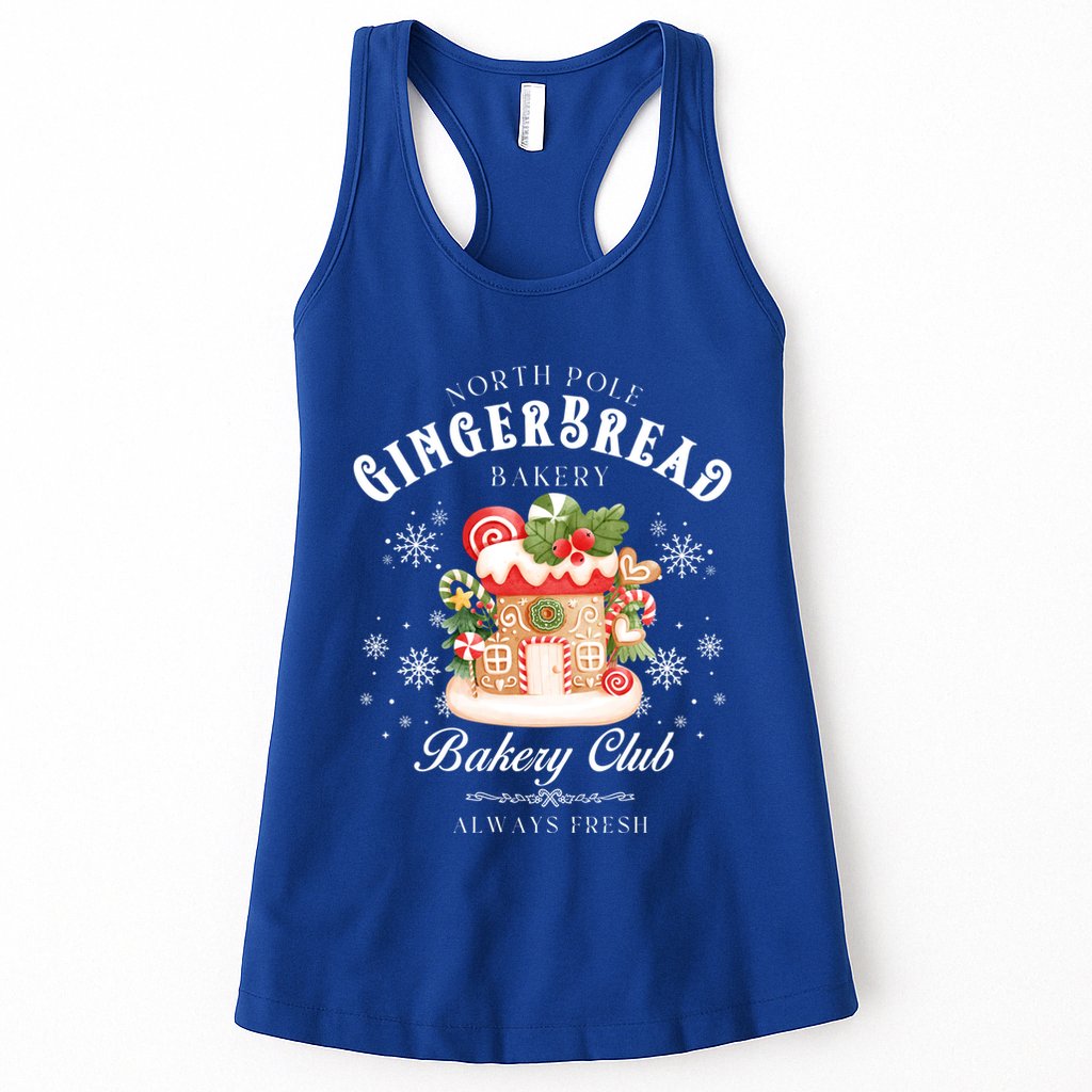 Gingerbread House Snowflake Wintertime Christmas Eve Gift Womens Tank Top