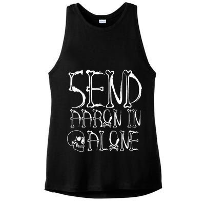 Ghost Hunting Send Aaron In Alone Halloween Ladies PosiCharge Tri-Blend Wicking Tank