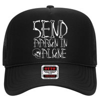 Ghost Hunting Send Aaron In Alone Halloween Trucker Hat