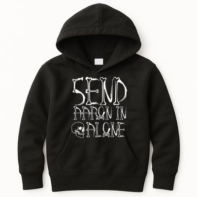 Ghost Hunting Send Aaron In Alone Halloween Kids Hoodie