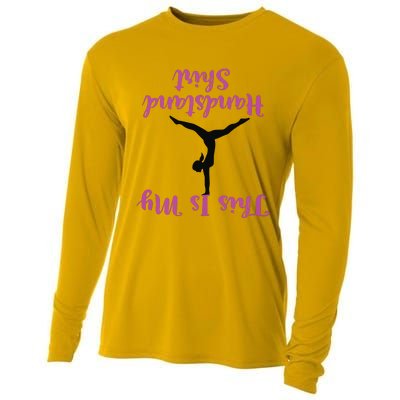 Gymnastics Handstand Shirts This Is My Handstand Cooling Performance Long Sleeve Crew