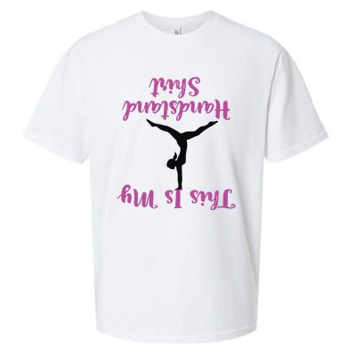 Gymnastics Handstand Shirts This Is My Handstand Sueded Cloud Jersey T-Shirt