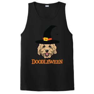 Goldendoodle Halloween Spooky Golden Doodle Dog Gift PosiCharge Competitor Tank