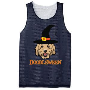 Goldendoodle Halloween Spooky Golden Doodle Dog Gift Mesh Reversible Basketball Jersey Tank