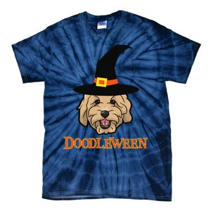 Goldendoodle Halloween Spooky Golden Doodle Dog Gift Tie-Dye T-Shirt