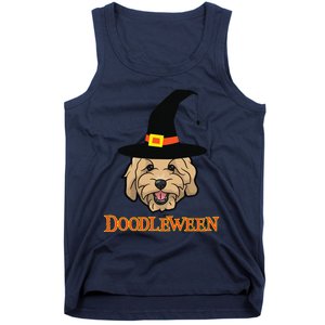 Goldendoodle Halloween Spooky Golden Doodle Dog Gift Tank Top