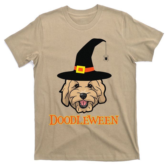 Goldendoodle Halloween Spooky Golden Doodle Dog Gift T-Shirt