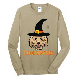 Goldendoodle Halloween Spooky Golden Doodle Dog Gift Tall Long Sleeve T-Shirt