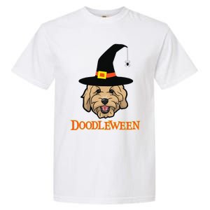 Goldendoodle Halloween Spooky Golden Doodle Dog Gift Garment-Dyed Heavyweight T-Shirt