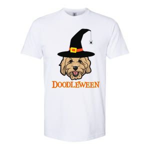 Goldendoodle Halloween Spooky Golden Doodle Dog Gift Softstyle CVC T-Shirt