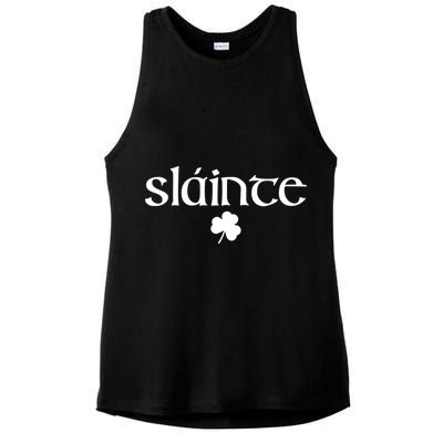 Good Health Slainte St Patrick's Day Ladies PosiCharge Tri-Blend Wicking Tank