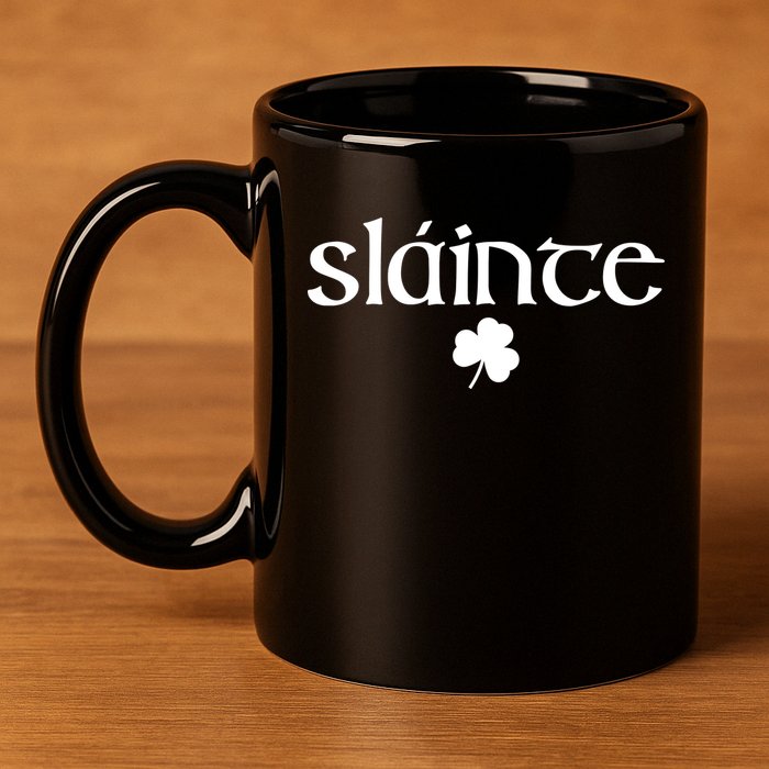 Good Health Slainte St Patrick's Day 11oz C Handle Ceramic Mug