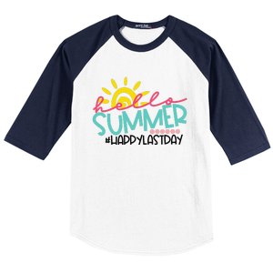 Graduation Hello Summer Happy Last Day Teacher Baseball Sleeve Shirt