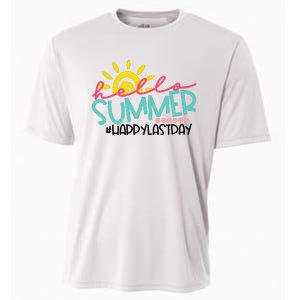 Graduation Hello Summer Happy Last Day Teacher Cooling Performance Crew T-Shirt