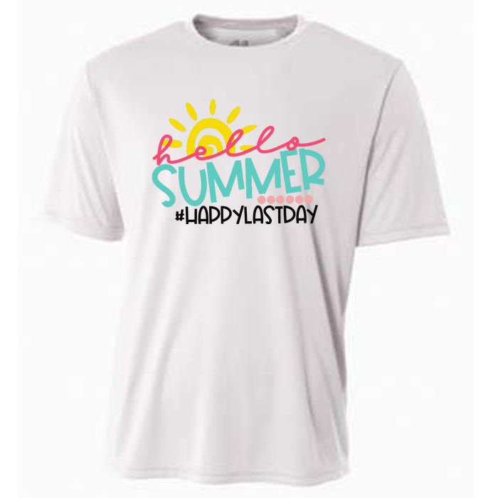 Graduation Hello Summer Happy Last Day Teacher Cooling Performance Crew T-Shirt