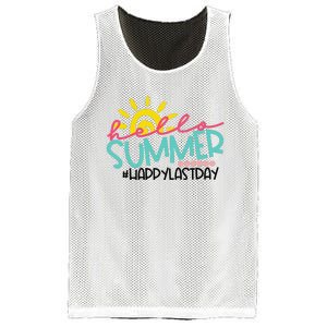 Graduation Hello Summer Happy Last Day Teacher Mesh Reversible Basketball Jersey Tank