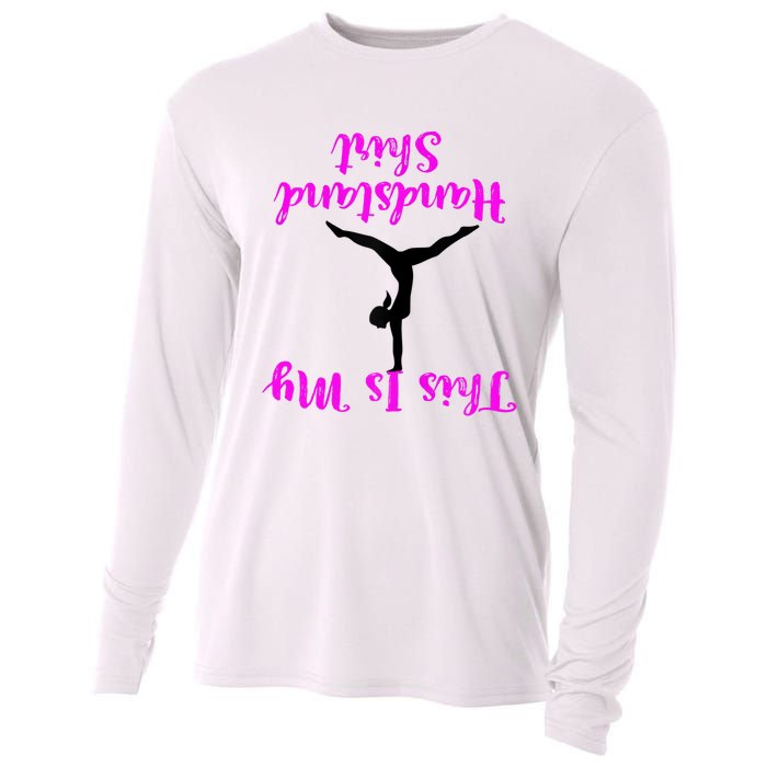 Gymnastics Handstand Shirt This Is My Handstand TShirt Cooling Performance Long Sleeve Crew