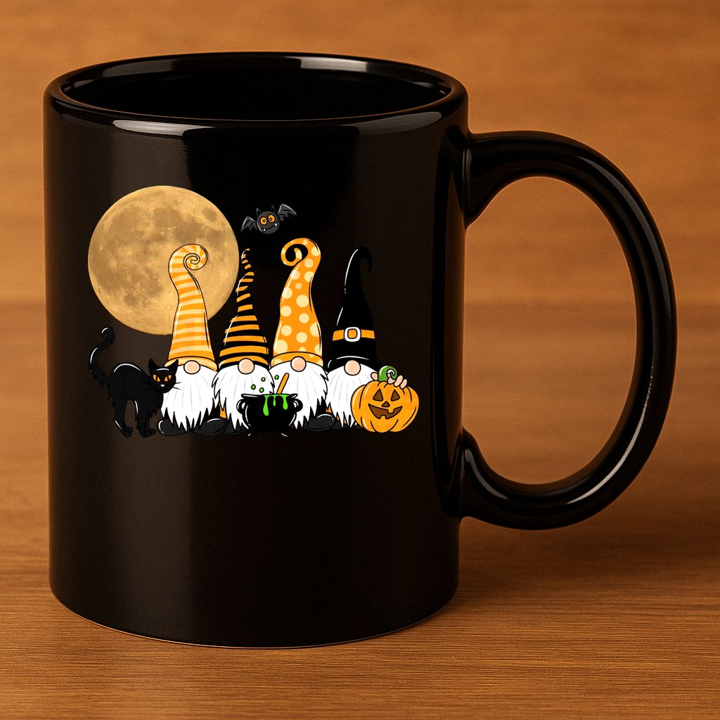 Gnome Halloween Squad Festive 11oz C Handle Ceramic Mug
