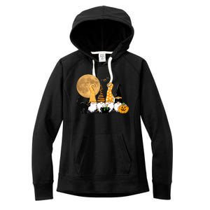 Gnome Halloween Squad Festive Women's Fleece Hoodie