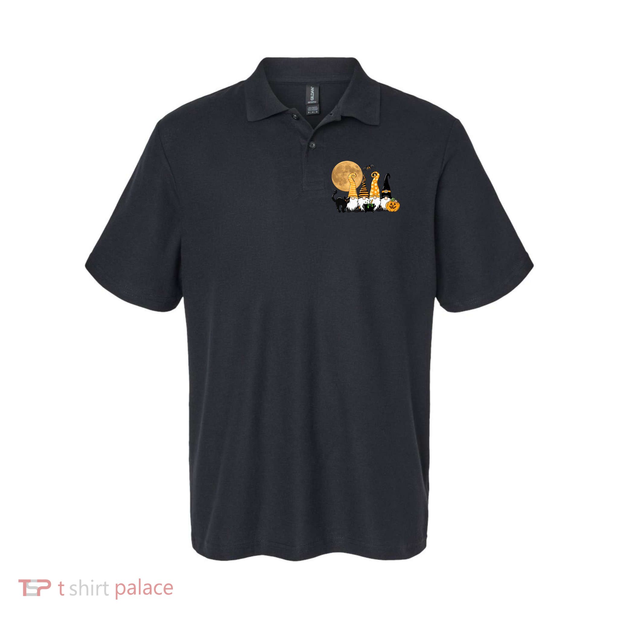Gnome Halloween Squad Festive Polo