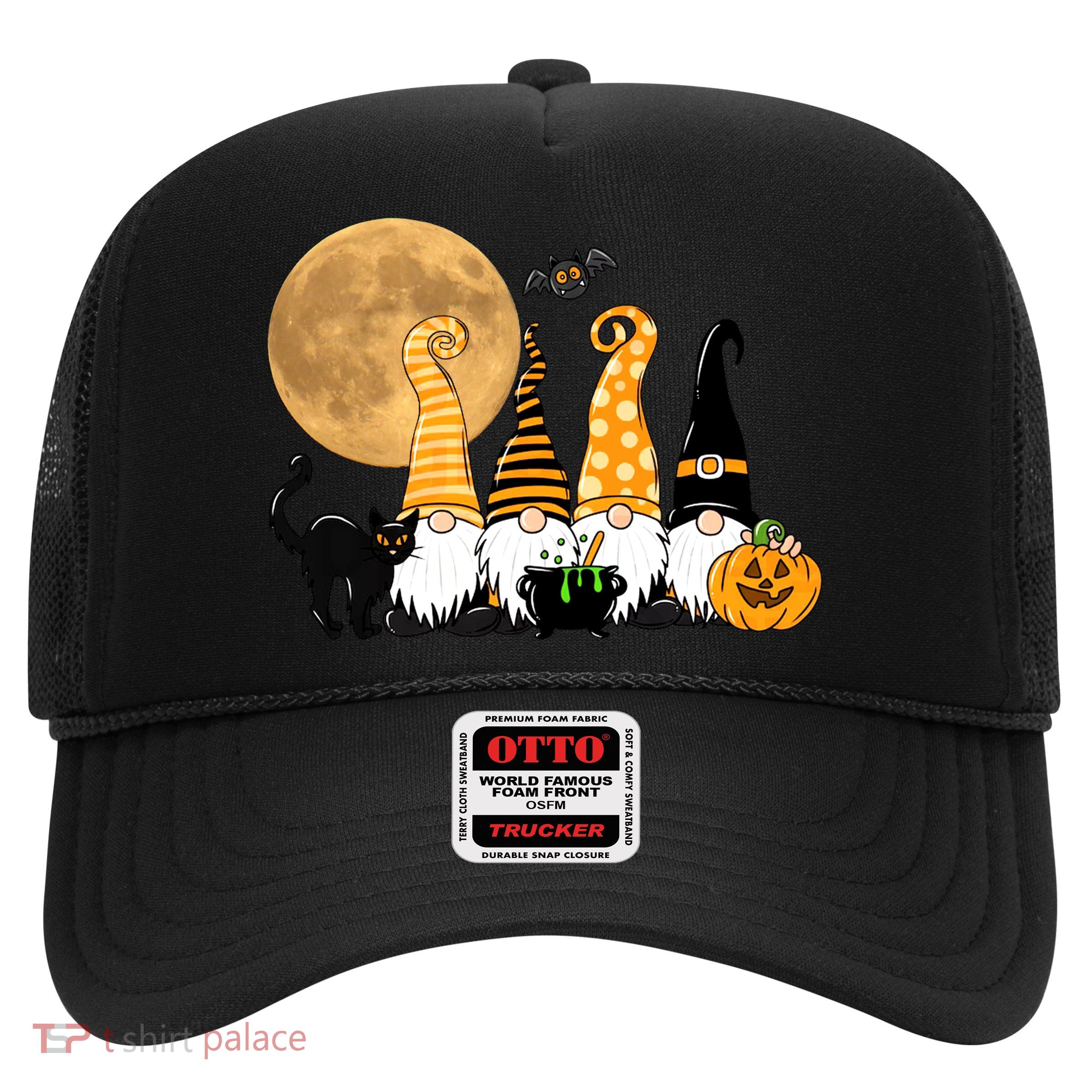 Gnome Halloween Squad Festive Trucker Hat