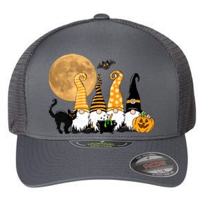 Gnome Halloween Squad Festive Flexfit Unipanel Trucker Cap