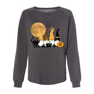 Gnome Halloween Squad Festive Womens California Wash Sweatshirt