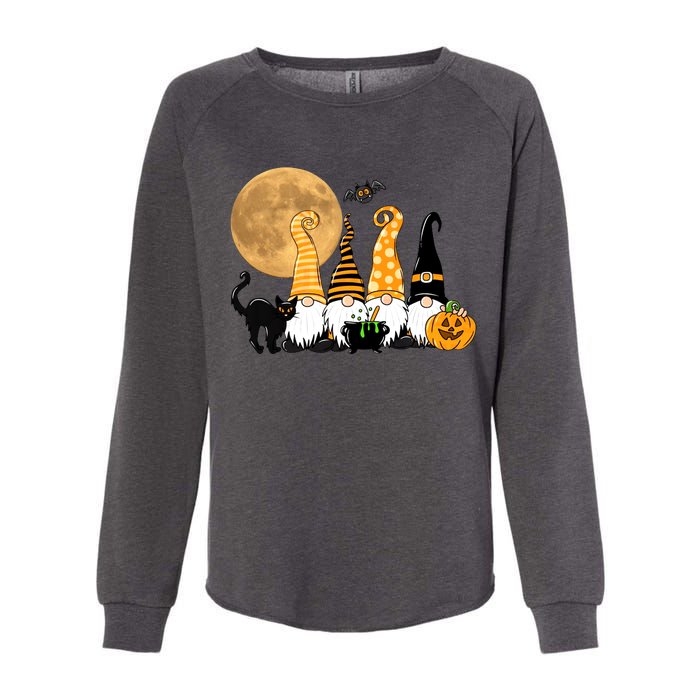 Gnome Halloween Squad Festive Womens California Wash Sweatshirt