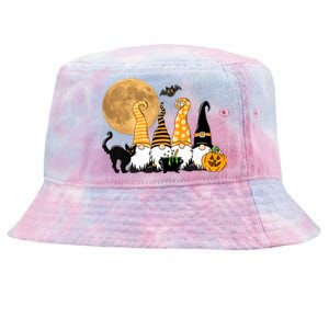 Gnome Halloween Squad Festive Tie-Dyed Bucket Hat